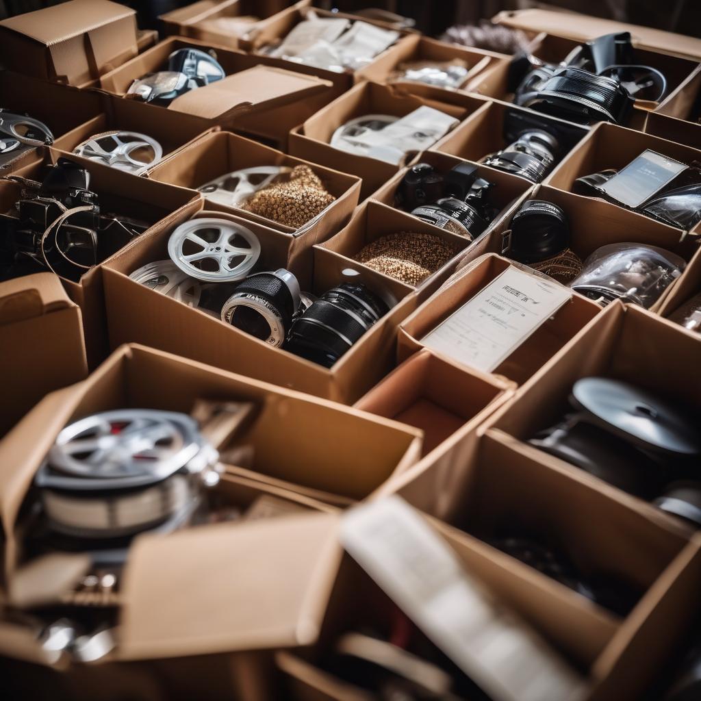 sorting collectibles for garage or estate sales