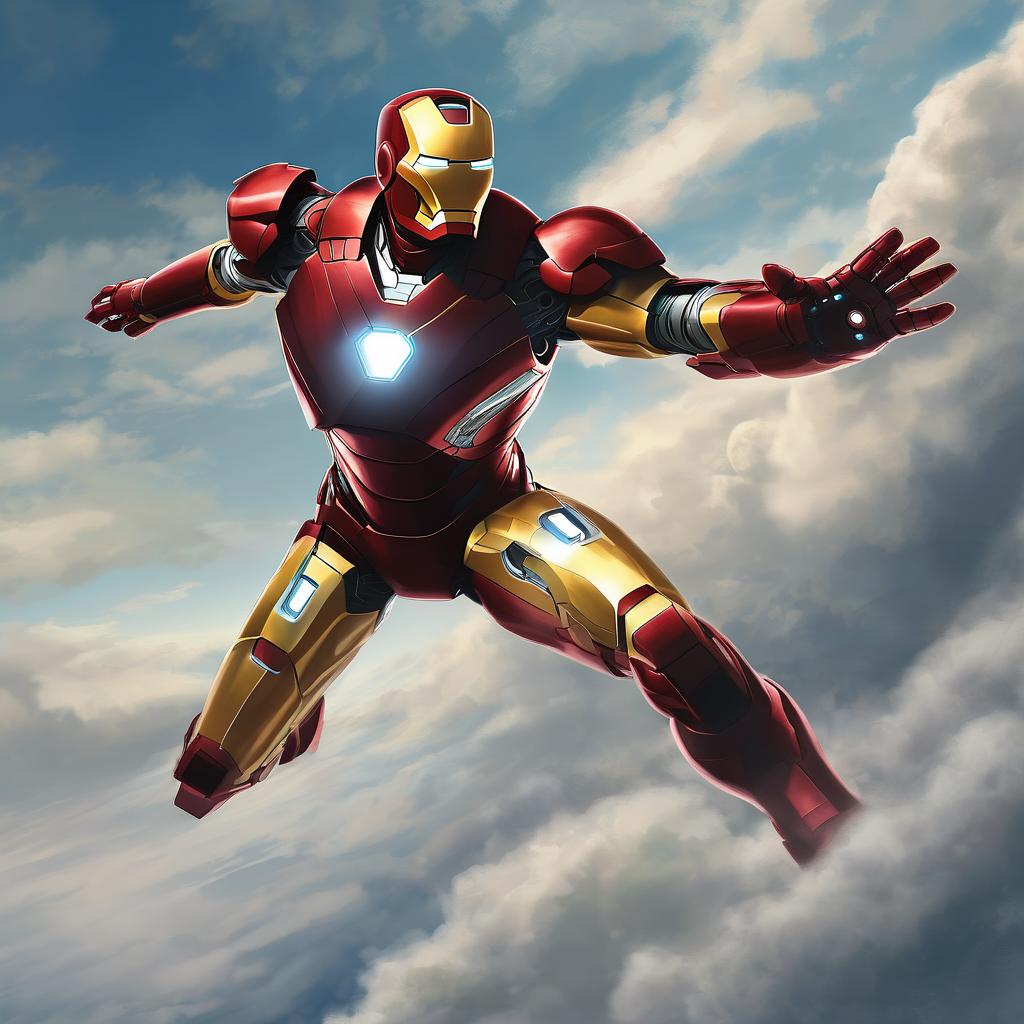 flight and speed soaring with the iron man suit