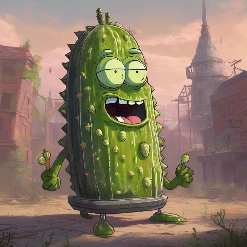 rick and morty art the anatomy of a pickle rick